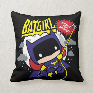 Chibi Batgirl bereit zum Handeln Kissen