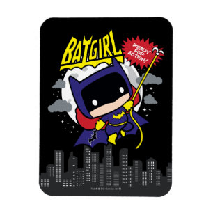 Chibi Batgirl bereit zum Handeln Magnet