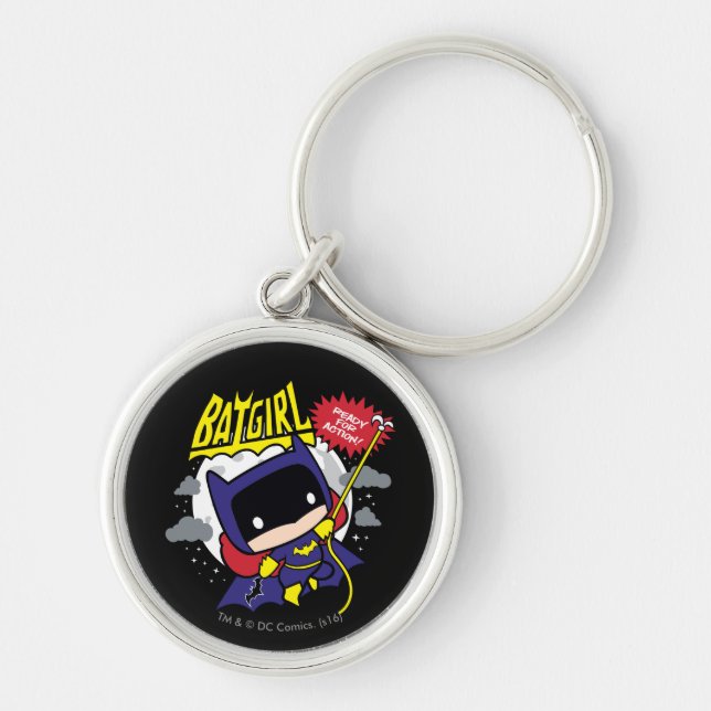 Chibi Batgirl bereit zum Handeln Schlüsselanhänger (Vorne)