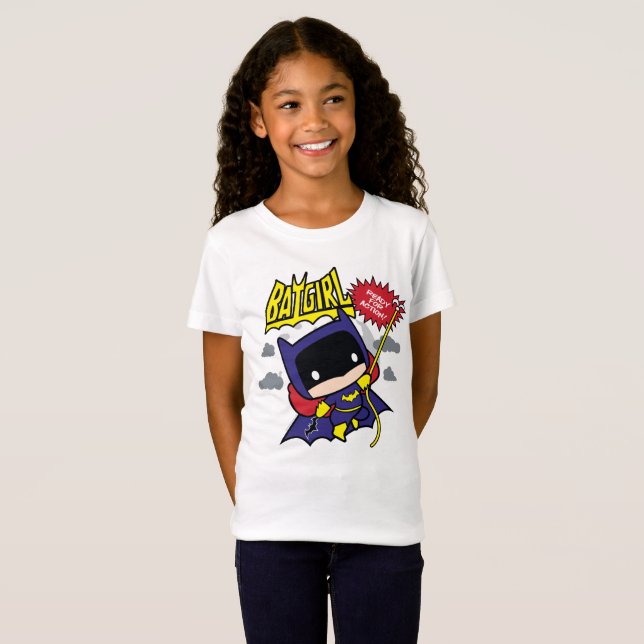 Chibi Batgirl bereit zum Handeln T-Shirt (Vorne ganz)