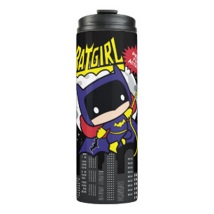 Chibi Batgirl bereit zum Handeln Thermosbecher
