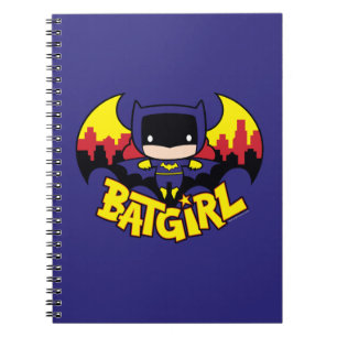 Chibi Batgirl mit Gotham Skyline & Logo Notizblock