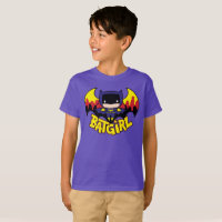 Chibi Batgirl mit Gotham Skyline & Logo