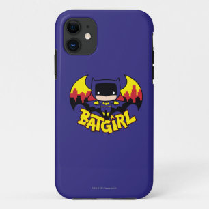 Chibi Batgirl mit Gotham-Skyline und Logo Case-Mate iPhone Hülle