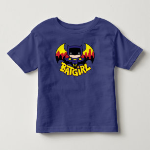 Chibi Batgirl mit Gotham Skyline und Logo Kleinkind T-shirt