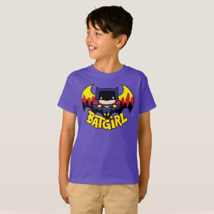 Chibi Batgirl mit Gotham Skyline und Logo T-Shirt
