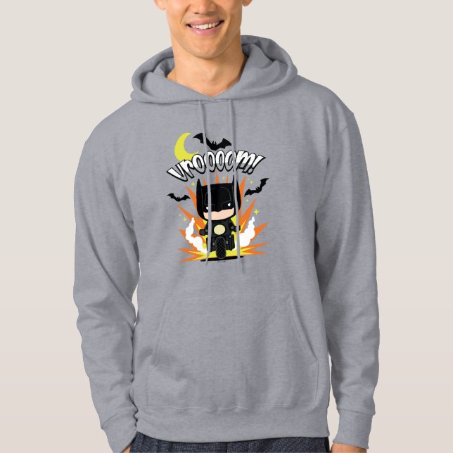 Chibi Batman Batcycle Hoodie (Vorderseite)