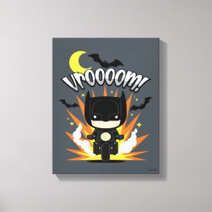 Chibi Batman Batcycle Leinwanddruck