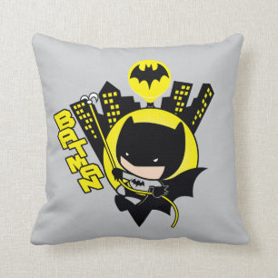 Chibi Batman erklimmt die Stadt Kissen