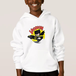 Chibi Batman im Batmobile Hoodie