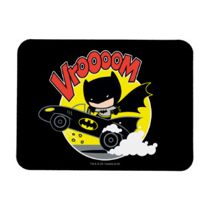 Chibi Batman im Batmobile Magnet
