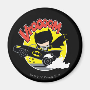 Chibi Batman im Batmobile Magnet