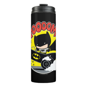 Chibi Batman im Batmobile Thermosbecher