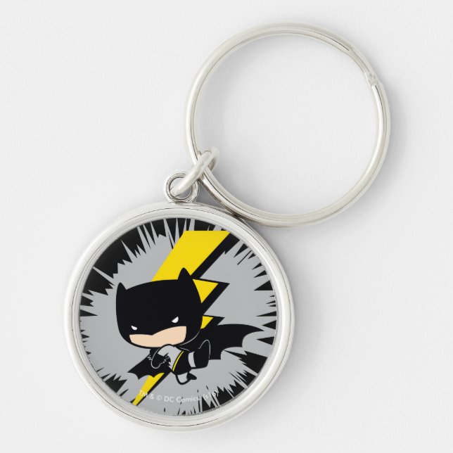 Chibi Batman Lightning Kick Schlüsselanhänger (Vorne)