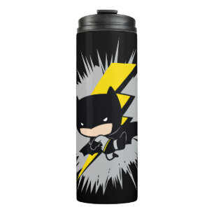 Chibi Batman Lightning Kick Thermosbecher