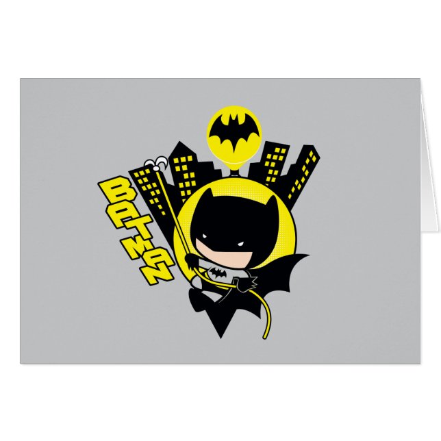 Chibi Batman skaliert die Stadt (Vorderseite (Horizontal))