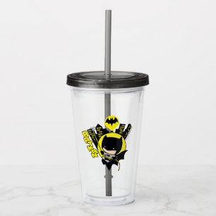 Chibi Batman skaliert die Stadt Acryltrinkbecher