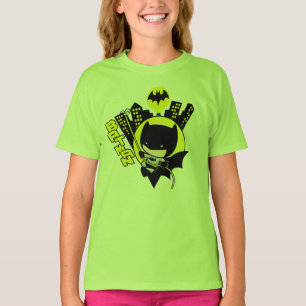 Chibi Batman skaliert die Stadt T-Shirt