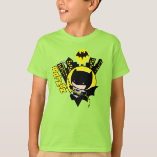 Chibi Batman skaliert die Stadt T-Shirt