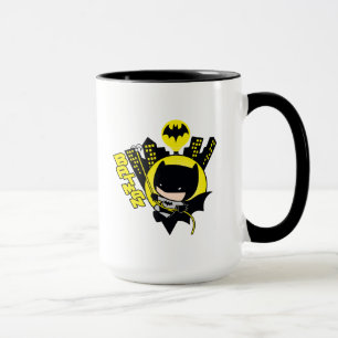 Chibi Batman skaliert die Stadt Tasse