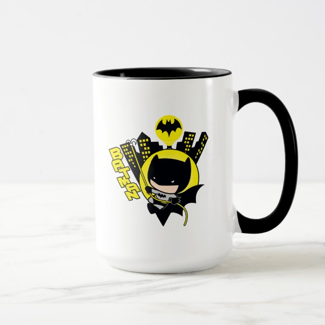 Chibi Batman skaliert die Stadt Tasse (Rechts)
