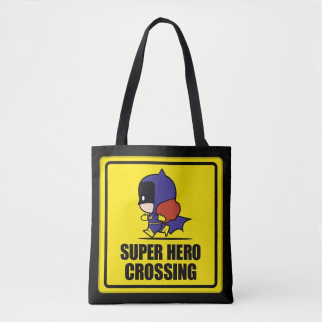 Chibi Batwoman Super Hero Crossing Sign (Vorderseite)