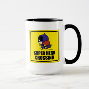Chibi Batwoman Super Hero Crossing Sign Tasse