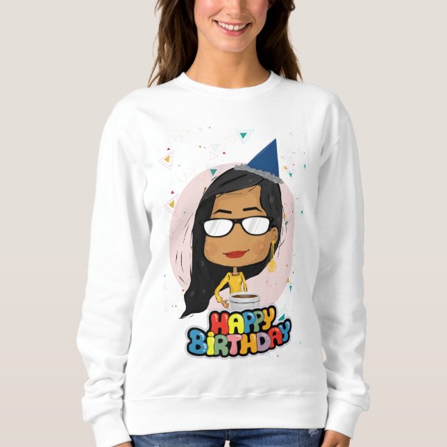 Chibi Birthday Girl Sweatshirt (Vorderseite)