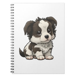 Chibi Border Collie Notizblock