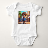 Chibi Boy in 4D: T - Shirt für lebendigen Realismu
