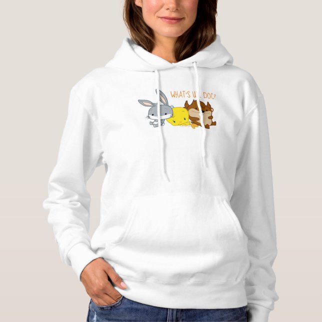 Chibi BUGS BUNNY™, TWEETY™ & TAZ™ Hoodie (Vorderseite)