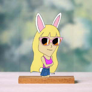 Chibi Bunnygirl Acrylschild