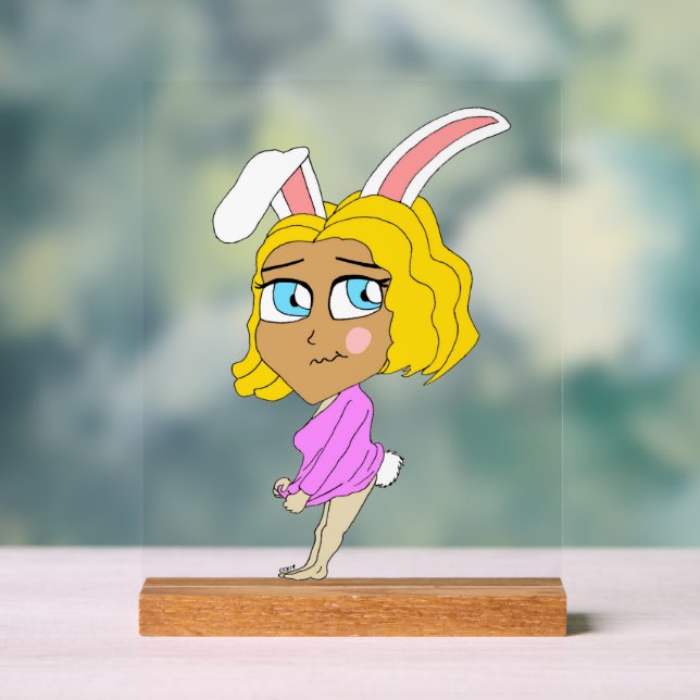 Chibi Bunnygirl Acrylschild (Neutral)