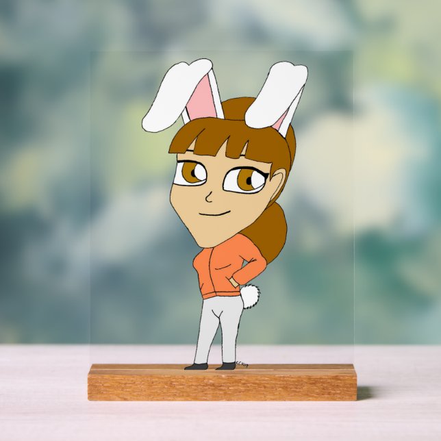 Chibi Bunnygirl Acrylschild (Neutral)
