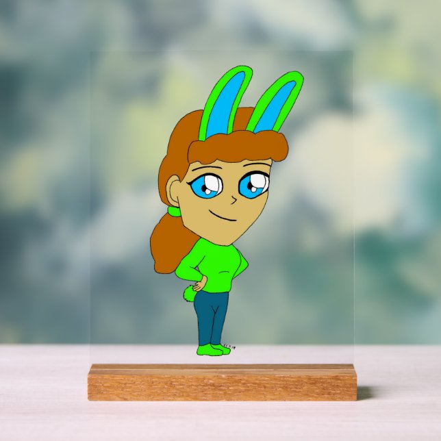 Chibi Bunnygirl Acrylschild (Neutral)