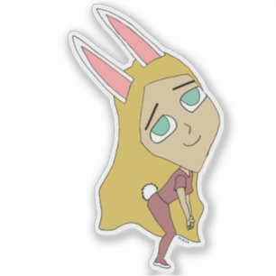 Chibi Bunnygirl Aufkleber