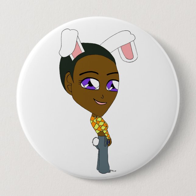 Chibi Bunnygirl Button (Vorderseite)