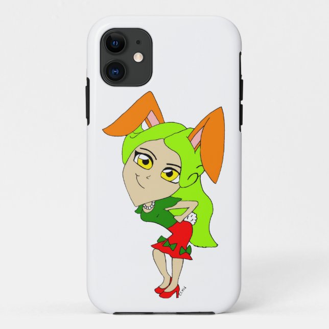 Chibi Bunnygirl Case-Mate iPhone Hülle (Rückseite)