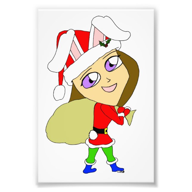 Chibi Bunnygirl Fotodruck (Vorne)