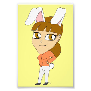 Chibi Bunnygirl Fotodruck