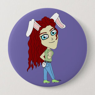 Chibi Bunnygirl gibt einen Daumen hoch Button