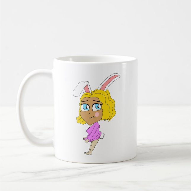 Chibi Bunnygirl Kaffeetasse (Links)