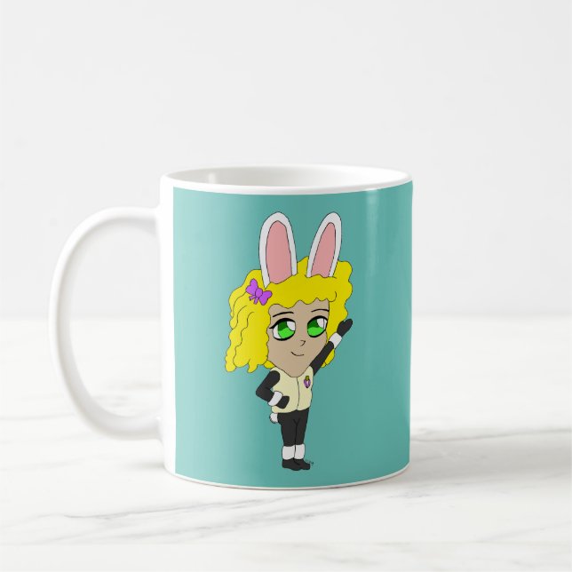 Chibi Bunnygirl Kaffeetasse (Links)