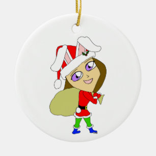 Chibi Bunnygirl  Keramik Ornament