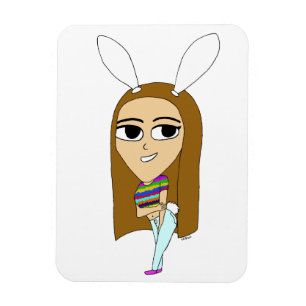 Chibi Bunnygirl Magnet