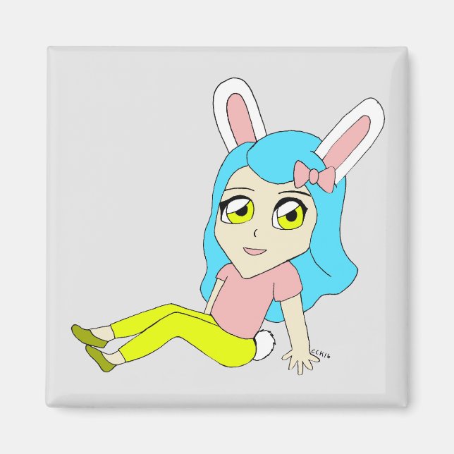 Chibi Bunnygirl Magnet (Vorne)
