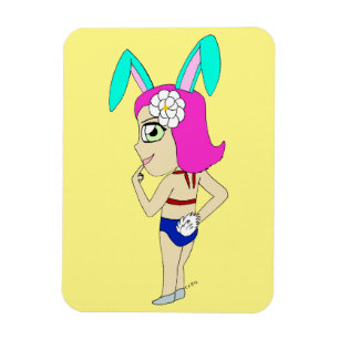 Chibi Bunnygirl Magnet