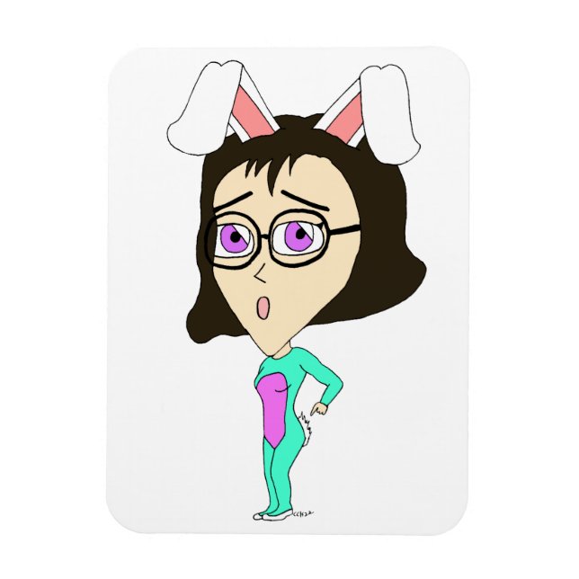 Chibi Bunnygirl Magnet (Vertikal)