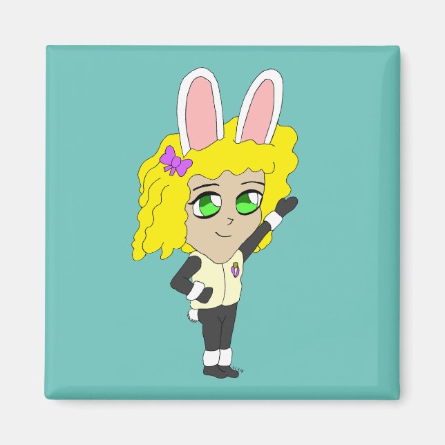Chibi Bunnygirl Magnet (Vorne)