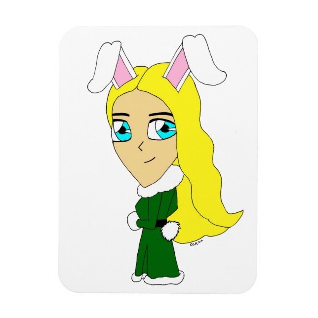 Chibi Bunnygirl Magnet (Vertikal)